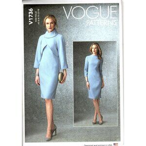 Vogue Patterns V1736 Misses 6 to 14 Jacket and Dress Uncut Sewing Pattern